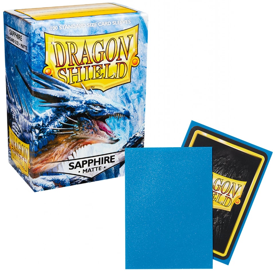 100 Dragon Shield Sleeves - Matte Sapphire