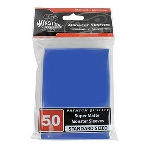 50 Monster Super Matte Sleeves (Blue)