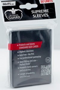 50 Ultimate Guard Supreme Sleeves (Black)