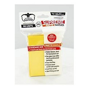 80 Ultimate Guard Supreme Matte Sleeves (Yellow)