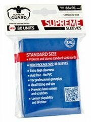 80 Ultimate Guard Supreme Sleeves (Blue)
