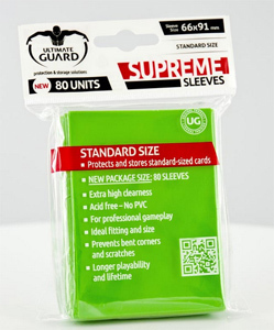80 Ultimate Guard Supreme Sleeves (Light Green)