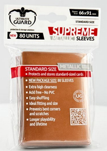 80 Ultimate Guard Supreme Metallic Sleeves (Copper)