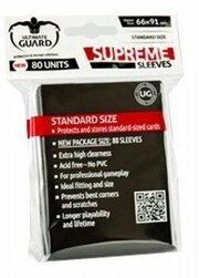 80 Ultimate Guard Supreme Sleeves (Black)