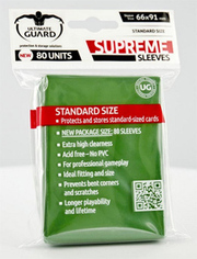 80 Ultimate Guard Supreme Sleeves (Green)