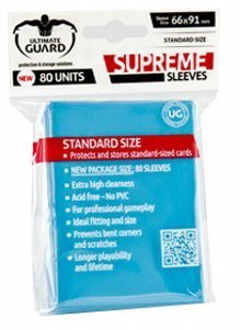 80 Ultimate Guard Supreme Sleeves (Light Blue)