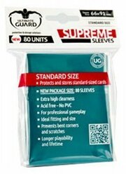 80 Ultimate Guard Supreme Sleeves (Petrol)
