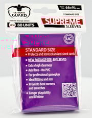 80 Ultimate Guard Supreme Sleeves (Purple)
