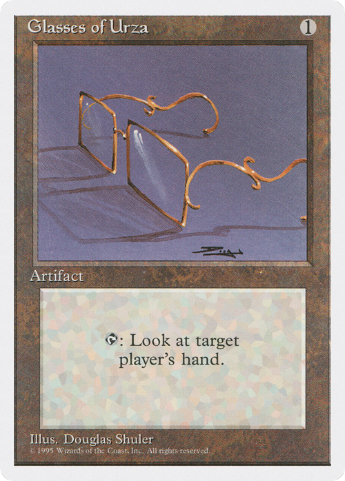 Glasses of Urza Card Front