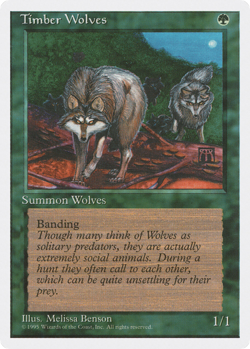 Timber Wolves Card Front