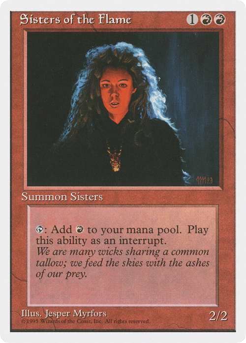 Sisters of the Flame Card Front