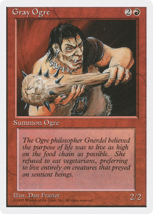 Gray Ogre Card Front