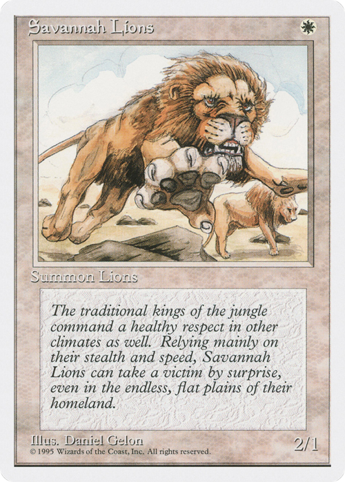 Savannah Lions Card Front