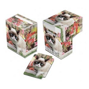 Deck Box Grumpy Cat Flowers