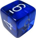 Generic D6 Die (16 mm - Numbers)