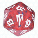 Red Coldsnap D20 Die