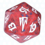 Red Coldsnap D20 Die