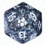 Black Morningtide D20 Die