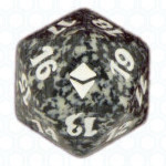 Black Zendikar D20 Die