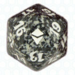 Black Zendikar D20 Die