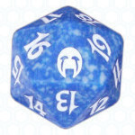 Blue Apocalypse D20 Die