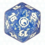 Blue Scars of Mirrodin D20 Die