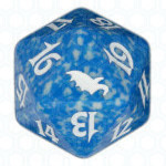 Blue Shadowmoor D20 Die