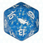 Blue Shadowmoor D20 Die
