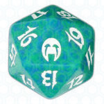 Green Apocalypse D20 Die