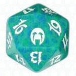Green Apocalypse D20 Die