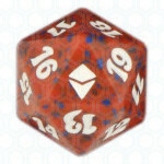 Red Zendikar D20 Die