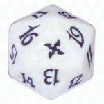 White Betrayers of Kamigawa D20 Die