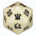 White Innistrad D20 Die