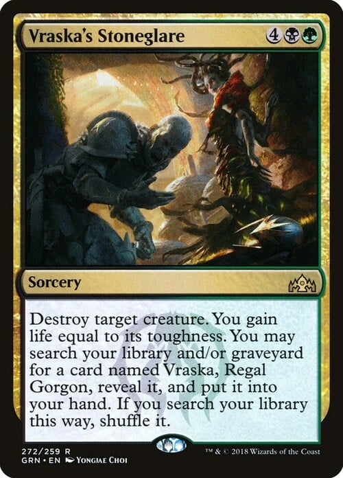 Vraska's Stoneglare Card Front