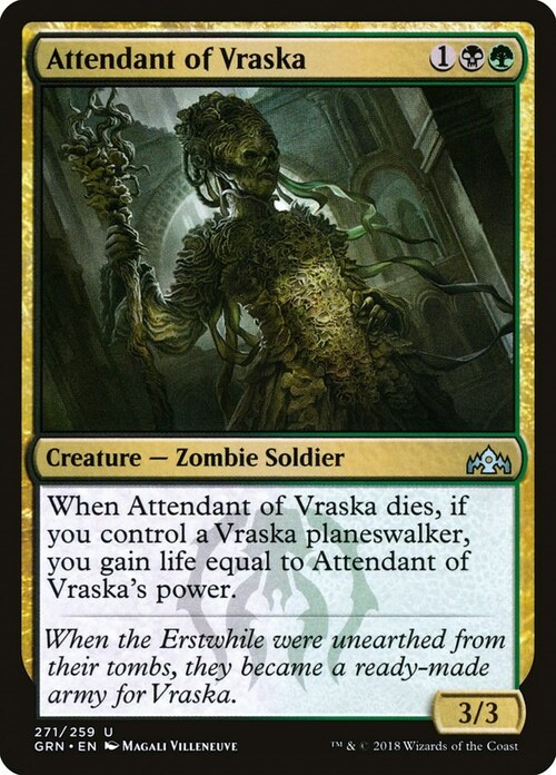 Attendant of Vraska Card Front