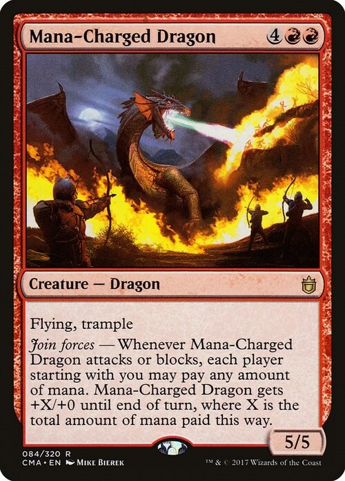 Mana-Charged Dragon Card Front