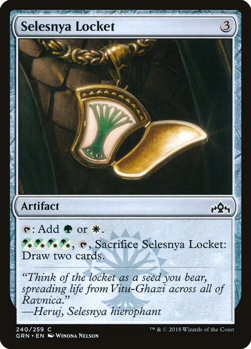 Selesnya Locket Card Front