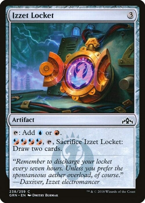 Izzet Locket Card Front