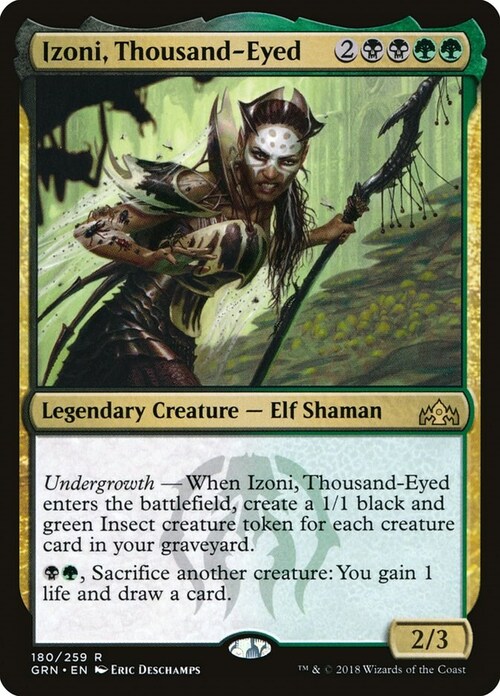 Izoni, Thousand-Eyed Card Front