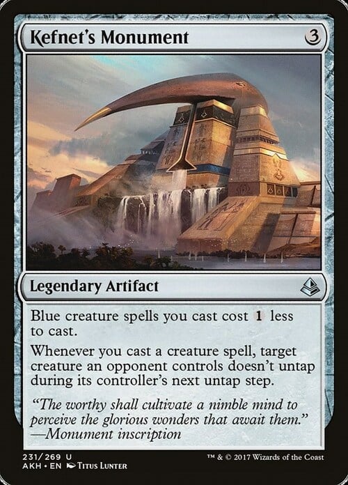 Kefnet's Monument Card Front