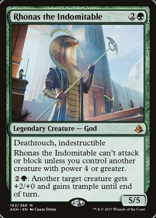 Rhonas the Indomitable Card Front