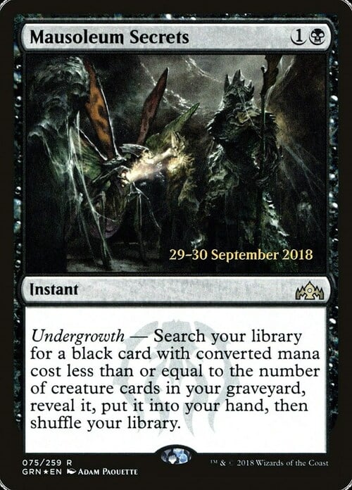 Mausoleum Secrets Card Front