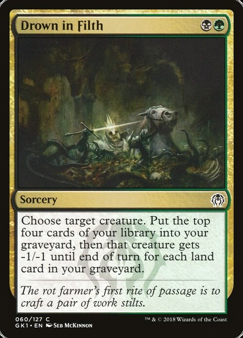 Drown in Filth Card Front