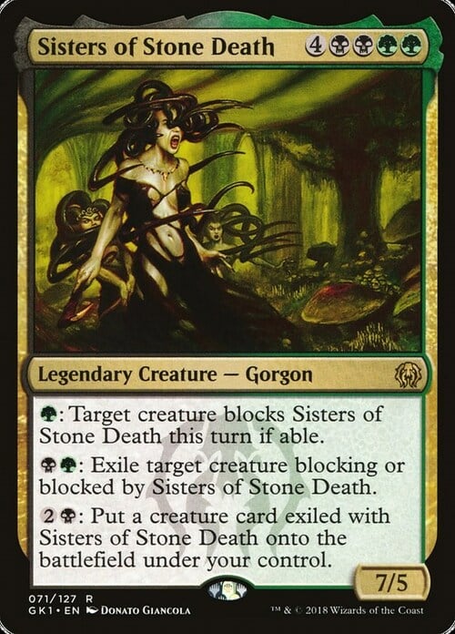 Sisters of Stone Death Card Front