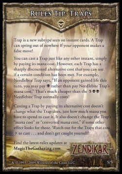 Rules Tip: Traps Card Front