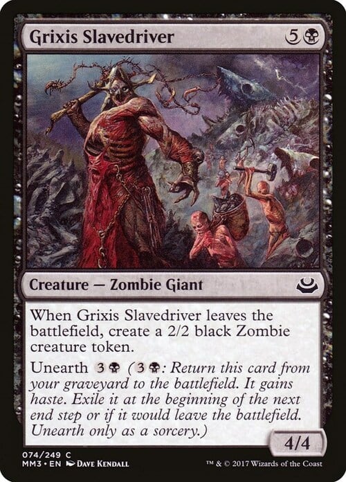 Grixis Slavedriver Card Front