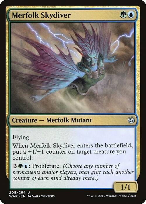 Merfolk Skydiver Card Front