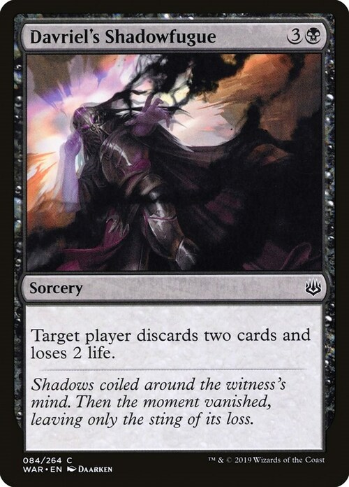 Davriel's Shadowfugue Card Front