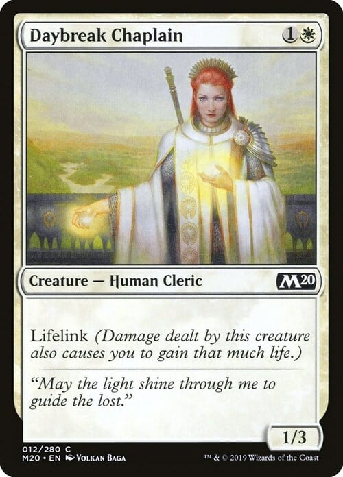 Daybreak Chaplain Card Front