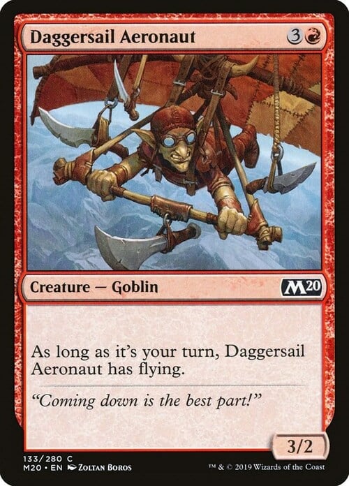 Daggersail Aeronaut Card Front